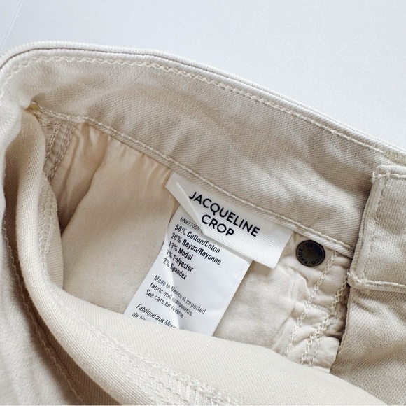 NEW Paige Crop Straight Pants – Jacqueline Style, Cream Classic - Picture 9 of 9